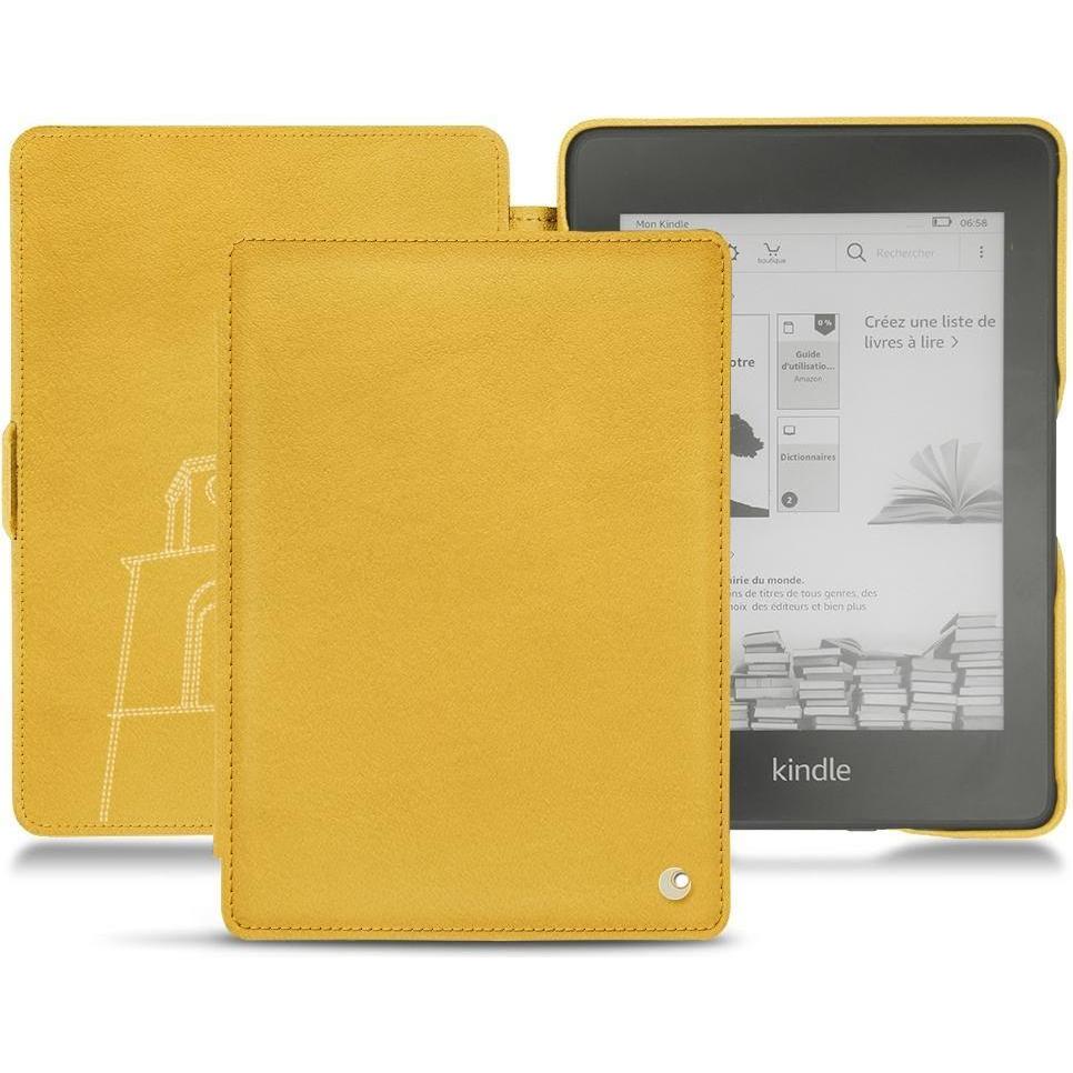 Noreve Lederschutzhülle horizontal (Kindle Paperwhite 2018), Tablet Hülle, Gelb