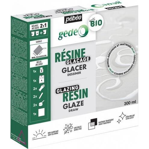 Pebeo, Künstlerfarbe + Bastelfarbe, Gédéo Kit Bio Überzugharz (300 ml)