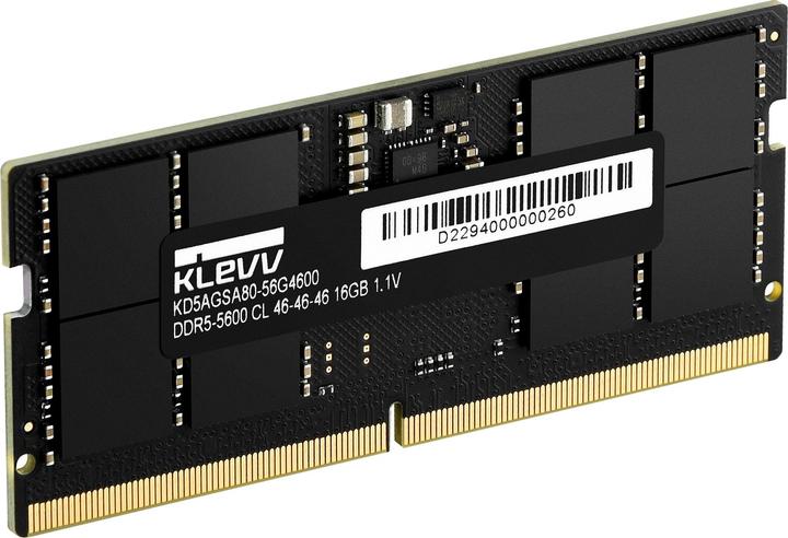 Productafbeelding Klevv 16GB (1x 16GB) 5600MT/s DDR5 OEM SO-DIMM (1 x 16GB, 5600 MHz, DDR5 RAM, SO-DIMM)