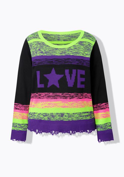 Produktbild Angel of Style Pullover, Straight Fit, Farbverlauf, destroyed Saum (58)