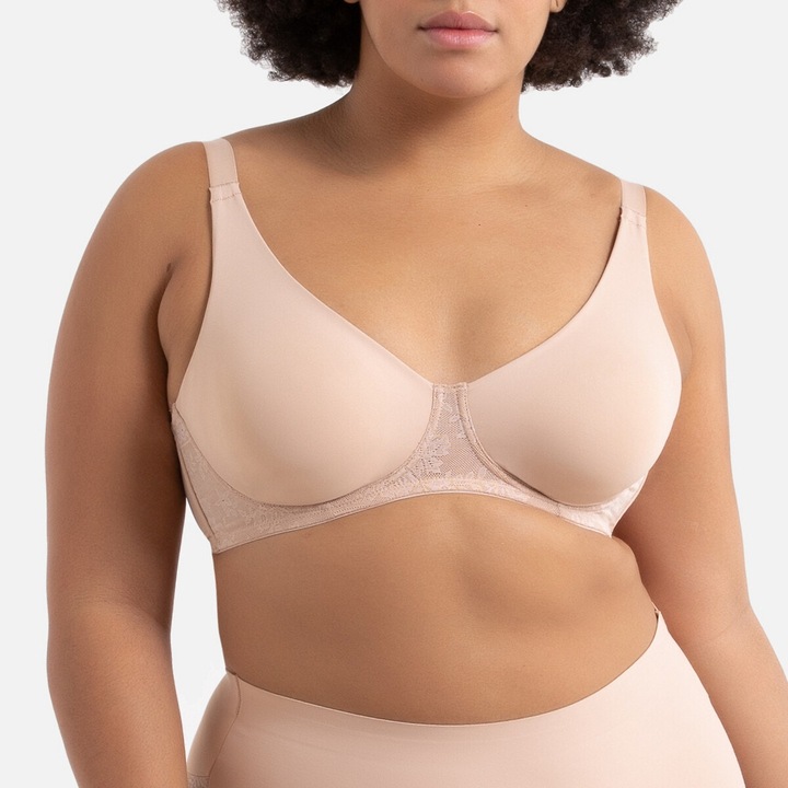 Immagine prodotto La Redoute Collections Reggiseno minimalista in microfibra e pizzo (90 E)