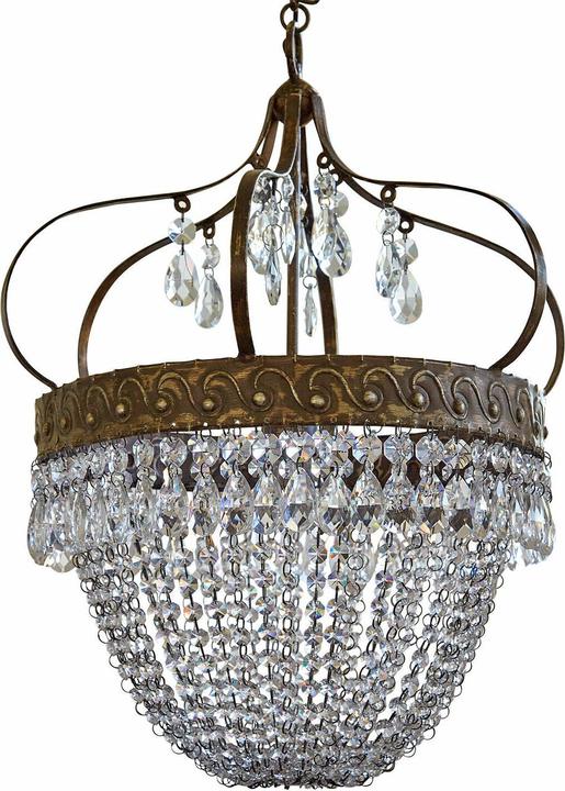 Produktbild Loberon Kronleuchter Margelieu antikmessing/klar (49 cm)