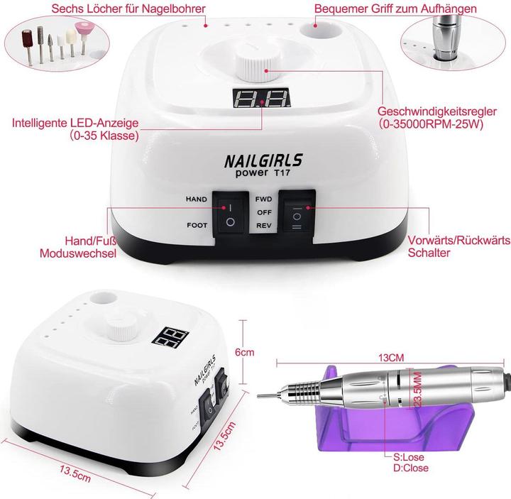 Actual product image Nailgirls Electric nail file