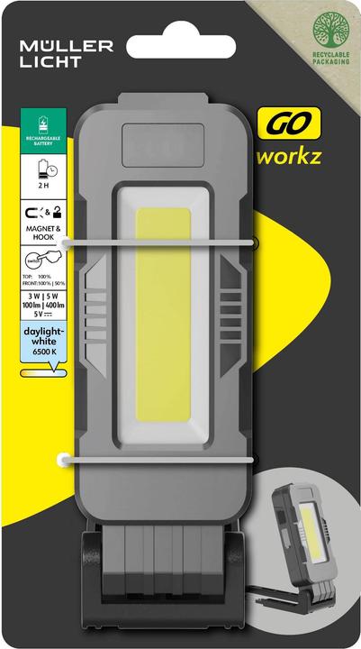 Produktbild Müller Licht Müller-Licht 27700068 WL3 LED Arbeitsleuchte akkubetrieben 8 W 350 lm Anzahl mi (350 lm)