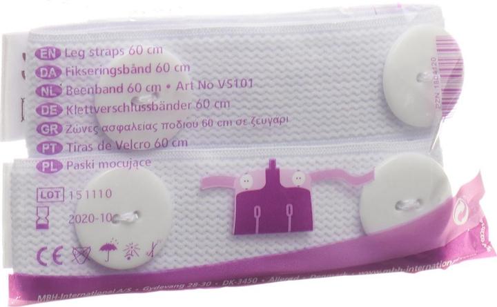 Cosanum Bande velcro pour poche urinaire, 2 pièces