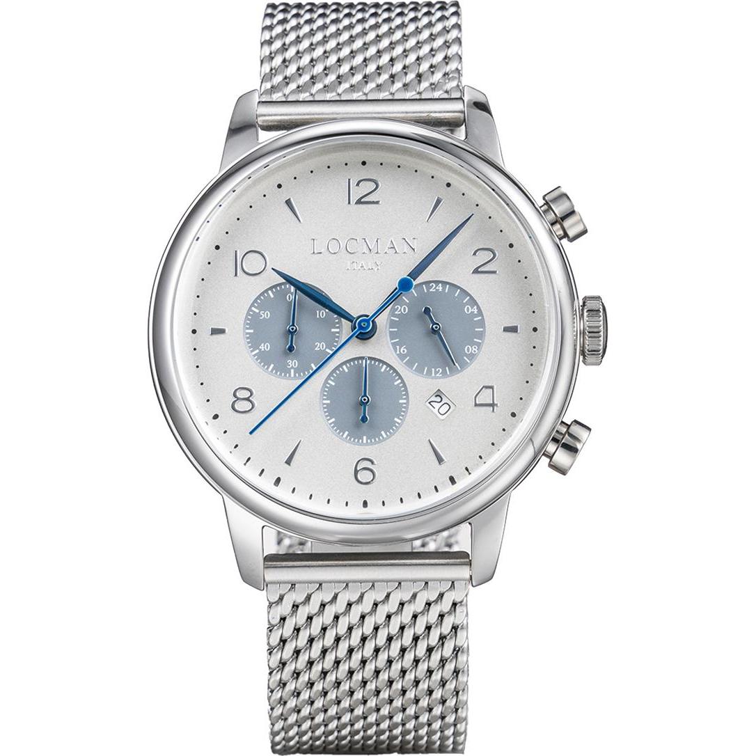 Locman, Armbanduhr, Italy Armbanduhr 1960 Chrono Ref. 0254A, Silber, (Chronograph, 41 mm)