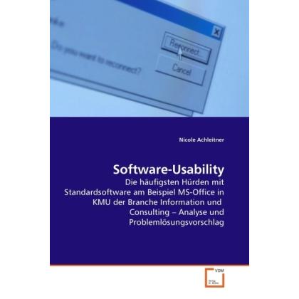 Thumbnail - Software-Usability, Fachbücher von Nicole Achleitner