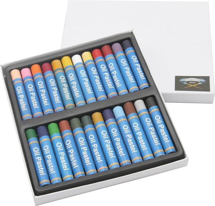 Immagine prodotto Paintersisters Pastelli ad olio acquerellabili 24er (Bianco, Terra di Siena bruciata, Ombra bruciata, Giallo limone, Cremisi, Colori della carne, Azzurro cielo, rosa chiaro, Vermiglio, Grigio chiaro, Nero, Giallo ocra, Giallo cadmio, Verde veridico, Viola, giallo medio, Arancia)