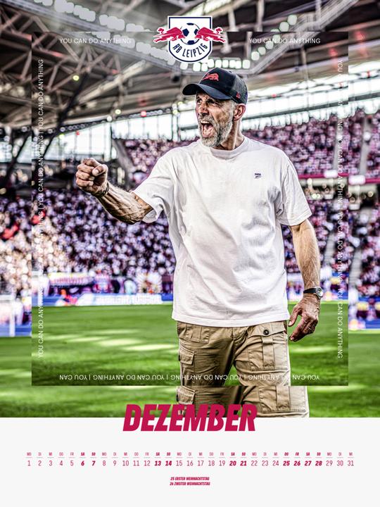 Actual product image RB Leipzig 2025 - Poster calendar (48 x 64 cm, Hardcover, German)