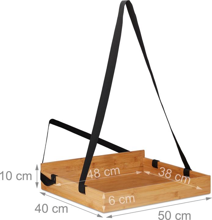 Image du produit Relaxdays Plateau vendeur en bambou