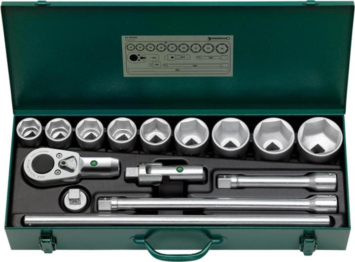 Immagine prodotto Stahlwille Set di chiavi a bussola (60 mm, 48 mm, 45 mm, 41 mm, 43 mm, 33 mm, 38 mm, 49 mm, 52 mm, 57 mm, 58 mm, 54 mm, 35 mm, 32 mm, 40 mm, 46 mm, 47 mm, 56 mm, 50 mm, 36 mm, 39 mm, 42 mm, 34 mm, 44 mm, 37 mm, 55 mm)