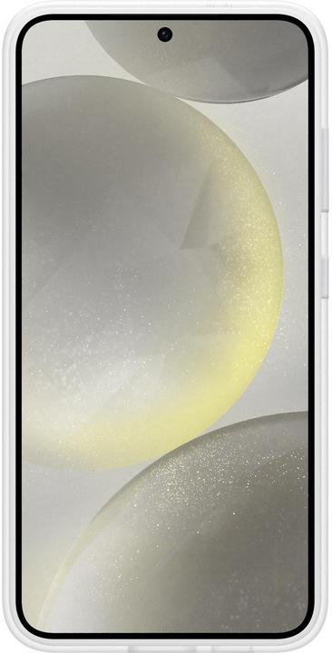 Immagine prodotto Samsung Copertina Keith Haring illustrazione cuore e bordo silicone bianco (Samsung Galaxy S24+)