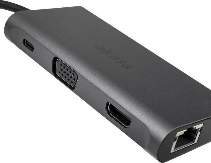Productafbeelding Akasa USB Type-C 9-In-1 Dock (USB-C, 9 ports)