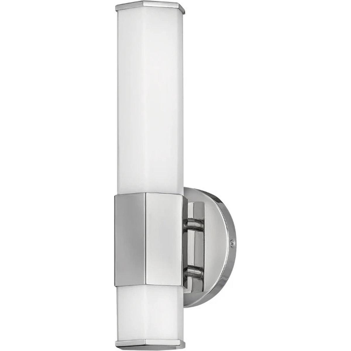 Elstead Lighting, Applique + Plafoniera, Applique LED Facet Cromo lucido opalino acidato IP44 (1080 lm)
