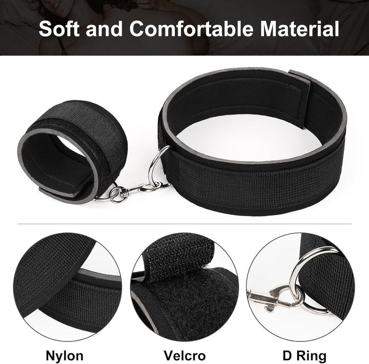 Immagine prodotto Aclouddates Bondage-Set mit Halsband & Handschellen