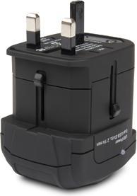 Produktbild Hamlet Traver Adapter universal reiseadapter für steckdosen plus usb-ladegerät (2 Ports)