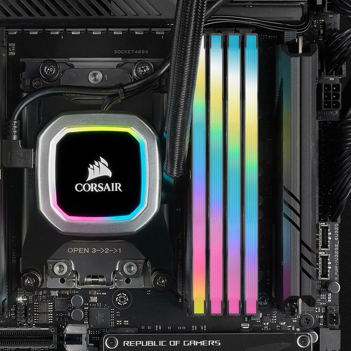 Image du produit Corsair Vengeance RGB Pro SL (4 x 8GB, 3600 MHz, RAM DDR4, DIMM)