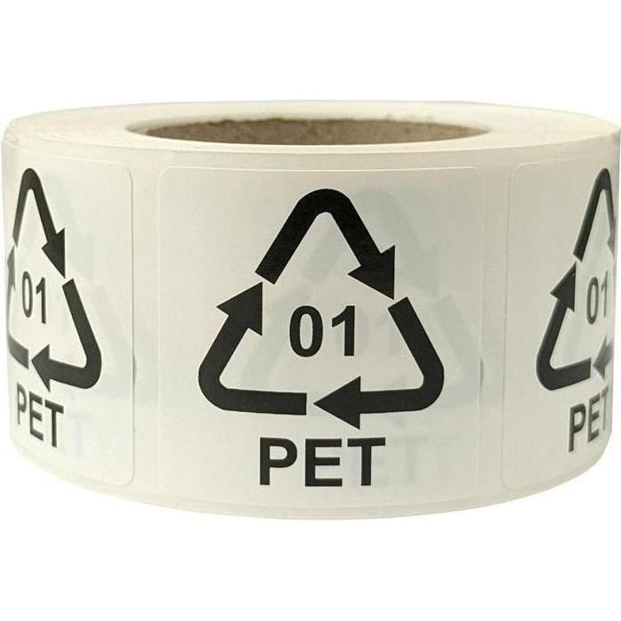 Transpak Etiketten f.Italien Masse 35x35mm Haftfolie weiss selbstklebend Aufdruck 01 PET (8372143)