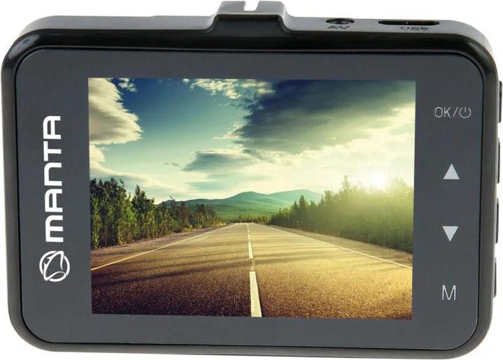Actual product image Manta Wideorejestrator DVR302H HD (Built-in display, GPS receiver, Wi-Fi, Accelerometer, Night vision, Bluetooth, Rechargeable battery, HD)