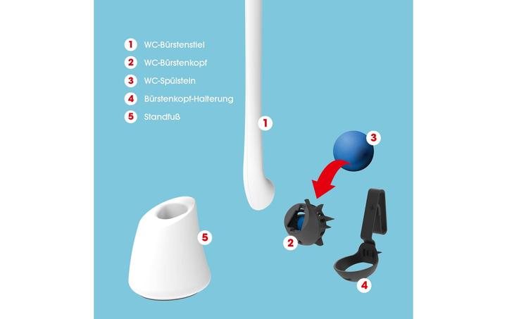 Actual product image Easymaxx Toilet brush & toilet cistern white