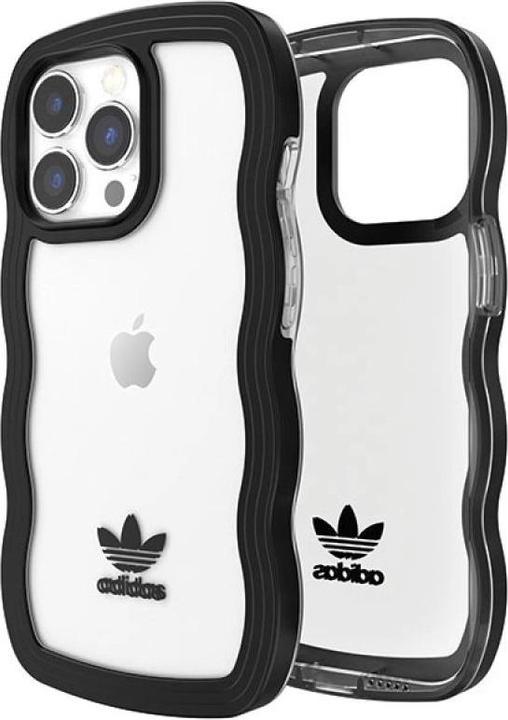 Actual product image Adidas OR Wavy Case iPhone 13 Pro /13 6.1" czarny-przezroczysty/black-transparent 51900 (Apple iPhone 13 Pro)
