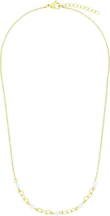 Immagine prodotto Amor Halsschmuck für Damen, Edelstahl, Glasperle | Herz (Acciaio inossidabile)