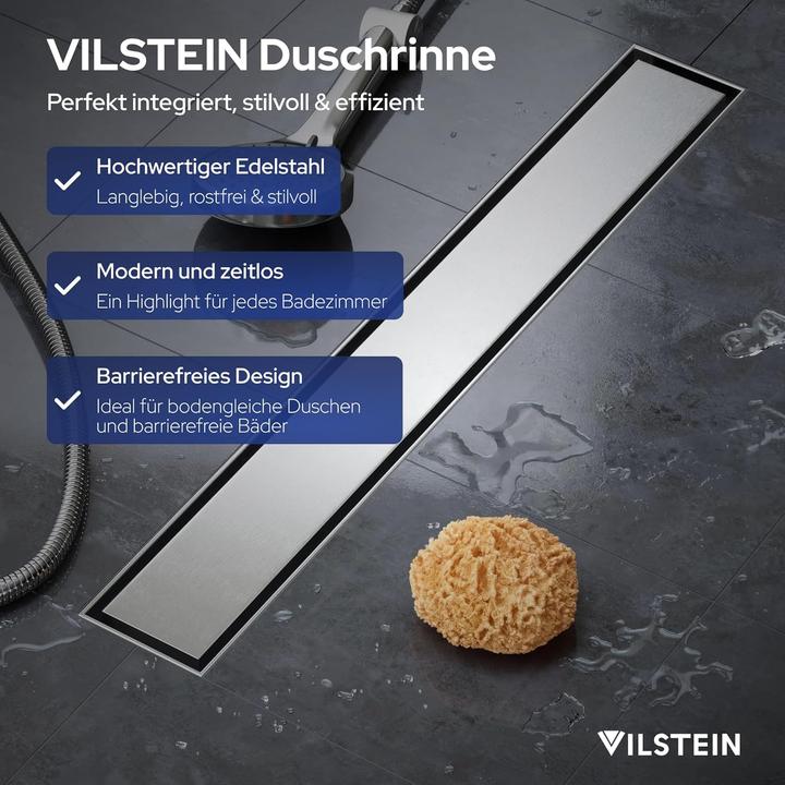 Image du produit Vilstein Duschrinne Komplettset (1200 mm)