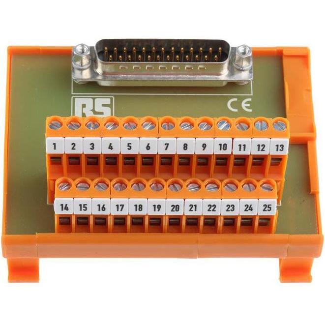 Rs Pro Schnittstelle Din-Schiene D-Sub 25-polig, Elektronikmodul