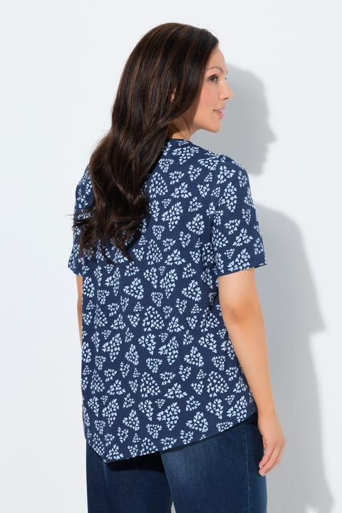Actual product image Ulla Popken Dot Heart Pointed Hem Tee (60)