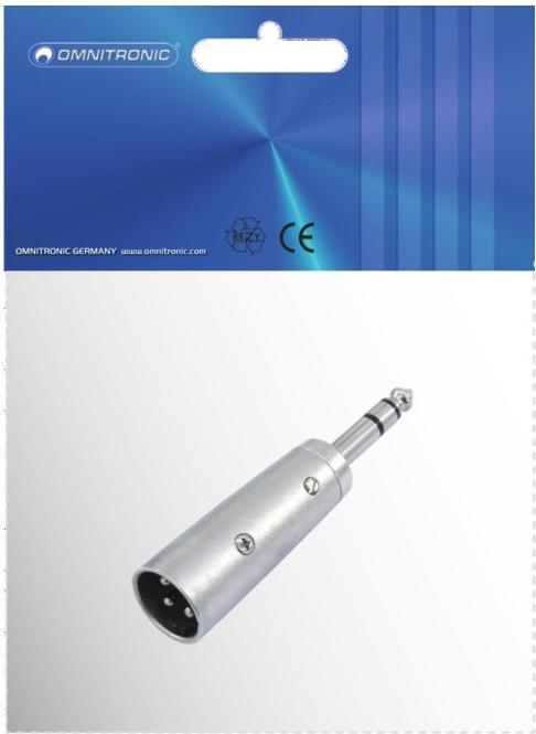 Produktbild Omnitronic Adapter XLR(M)/Klinke(M) stereo