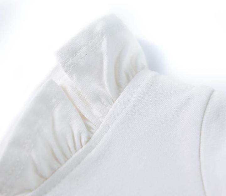 Immagine prodotto vidaXL Maglietta da bambino con maniche a balze Ecru 140,Materiale: 95 (140)