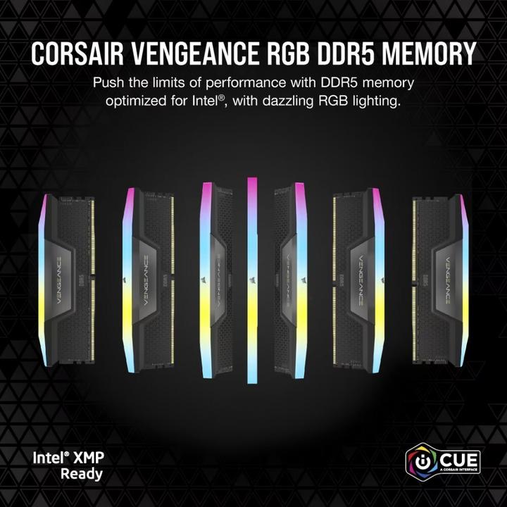 Produktbild Corsair Vengeance RGB (2 x 48GB, 6400 MHz, DDR5-RAM, DIMM)
