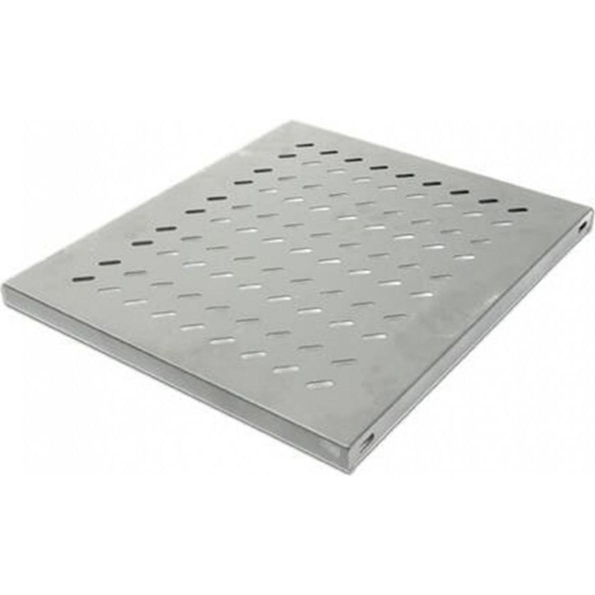 Wirewin 19" 1HE Fachboden, festeinbau, Serverschrank Zubehör, Grau