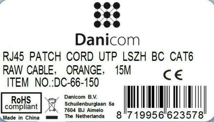 Produktbild Dsit CAT6 Netzwerkkabel 100% Kupfer (CAT6, 15 m)