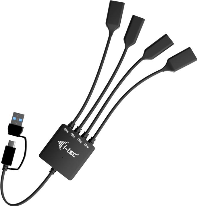 Produktbild i-tec Usb-C/A Cable Hub 4 Ports (USB-C, 4 Ports)