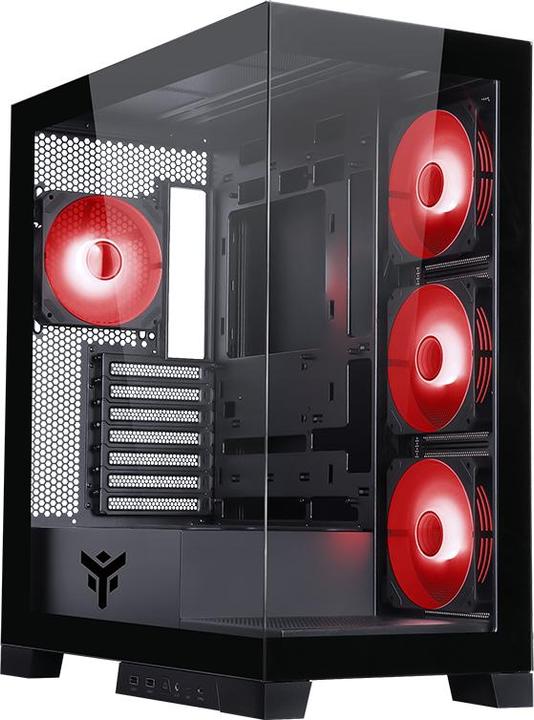 Actual product image Itek SHOWBUI 45B Tower Black (ATX, mATX, Mini-ITX)