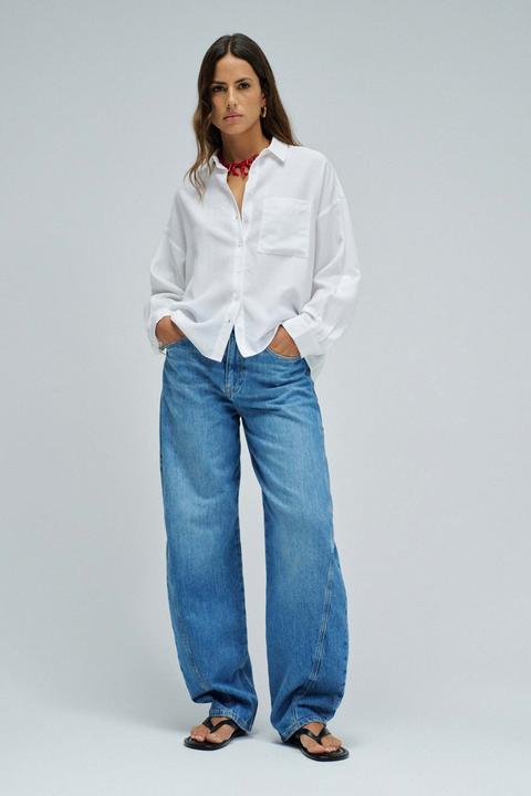 Produktbild Salsa Jeans Langarmbluse Oversize Basic (L)