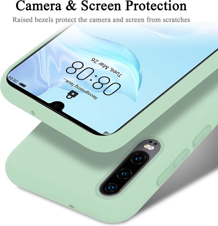 Immagine prodotto Cadorabo Copertura della cassa del silicone liquido TPU (Huawei P30)