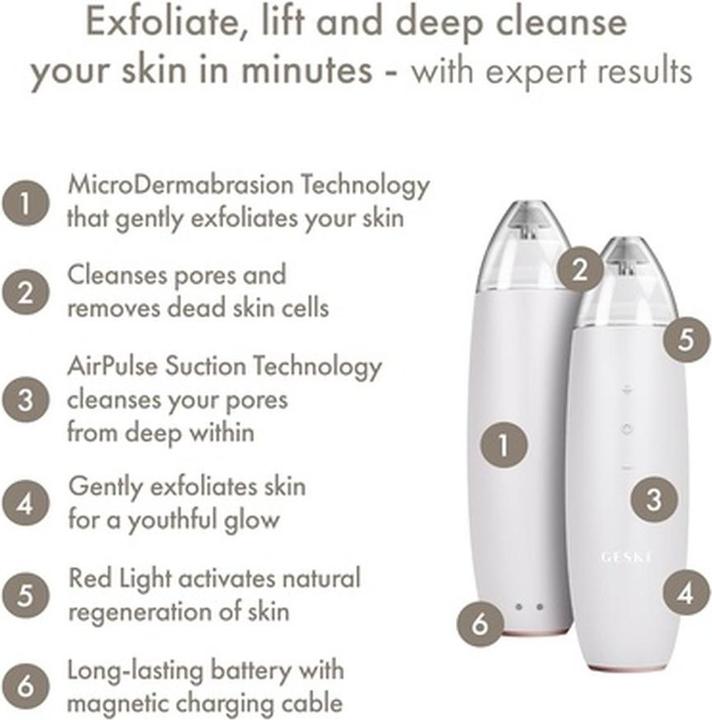 Image du produit Geske Smartappguidedtm Microdermabrasion Blackhead Remover 7 in 1