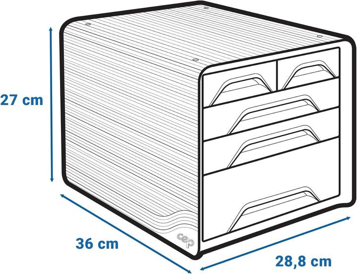 Image du produit Cep SMOOVE - Boîte à tiroirs (A4)