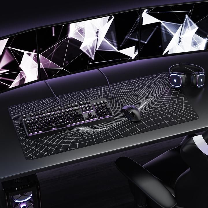 Actual product image Titanwolf Gaming Mouse Pad, 900 x 400mm XXL Speed Gaming Mouse Mat, Mousepad Extra Large Surface, Wormhole (XXL)