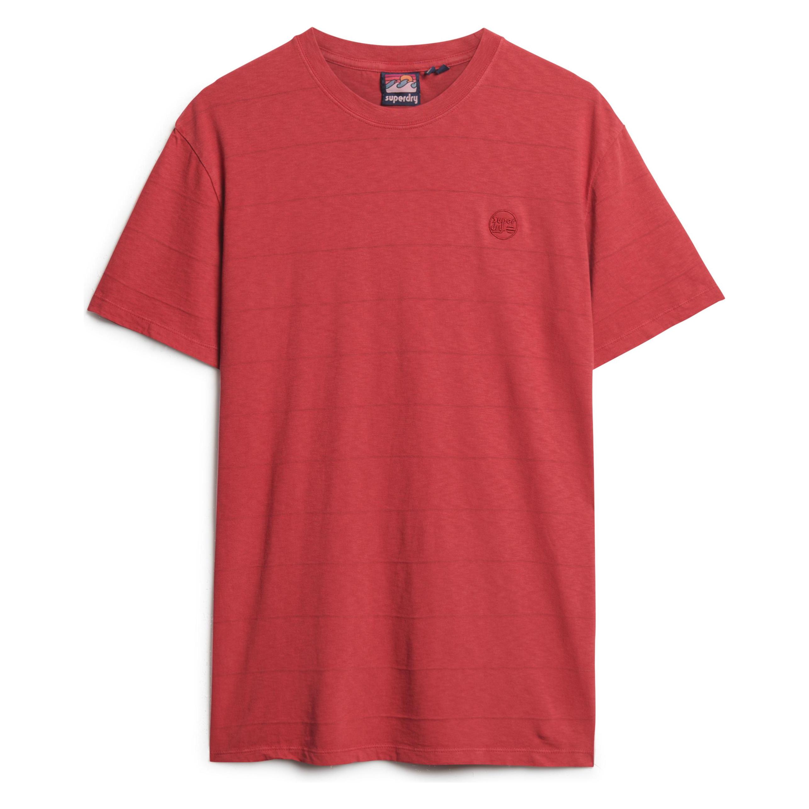 Superdry, Herren, Shirts, Strukturiertes Vintage T-Shirt Aus Bio-Baumwolle, Rot, (Xl)
