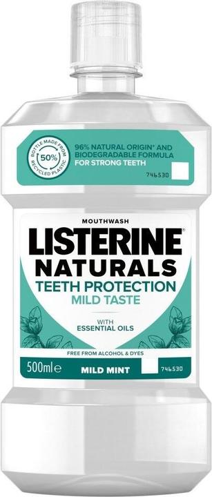 Actual product image Listerine Naturals Teeth Protection Mild Taste Mouthwash (500 ml, Mouthwash)