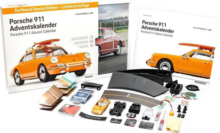 Image du produit Porsche 911 'Surfbrett' Bahamagelb Adventskalender