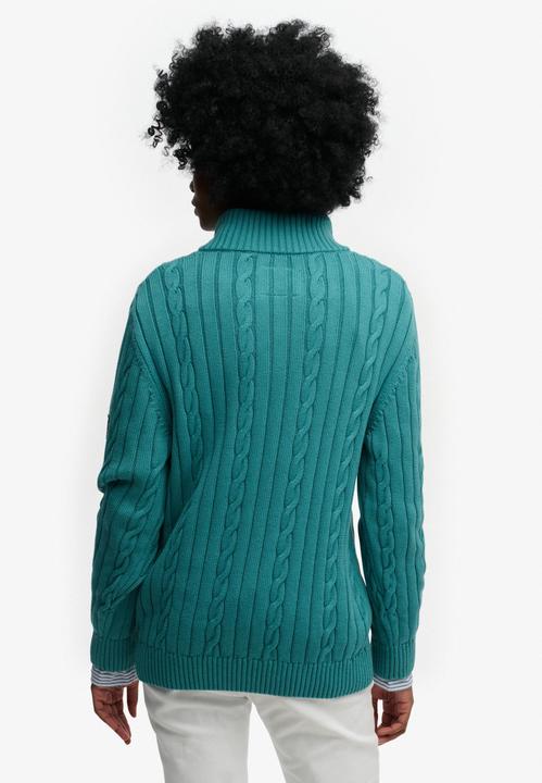 Produktbild Superdry Damen lässiger Strickpullover mit halbem Reissverschluss (M)