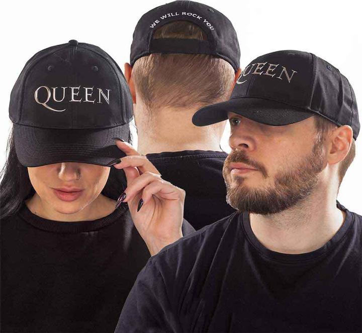Queen Welded Plastic Logo Black