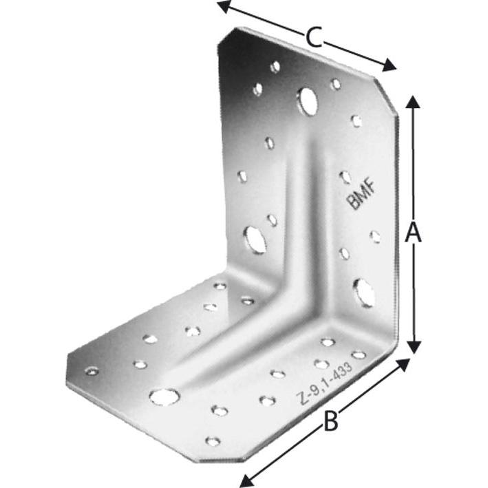 Simpson Strong-Tie, Baubeschläge + Holzverbinder, SST Winkelverbinder ANP254460 (Winkelverbinder)