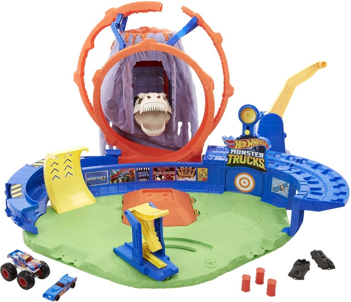 Produktbild Hot Wheels Monster Trucks Vulkan Arena Spielset
