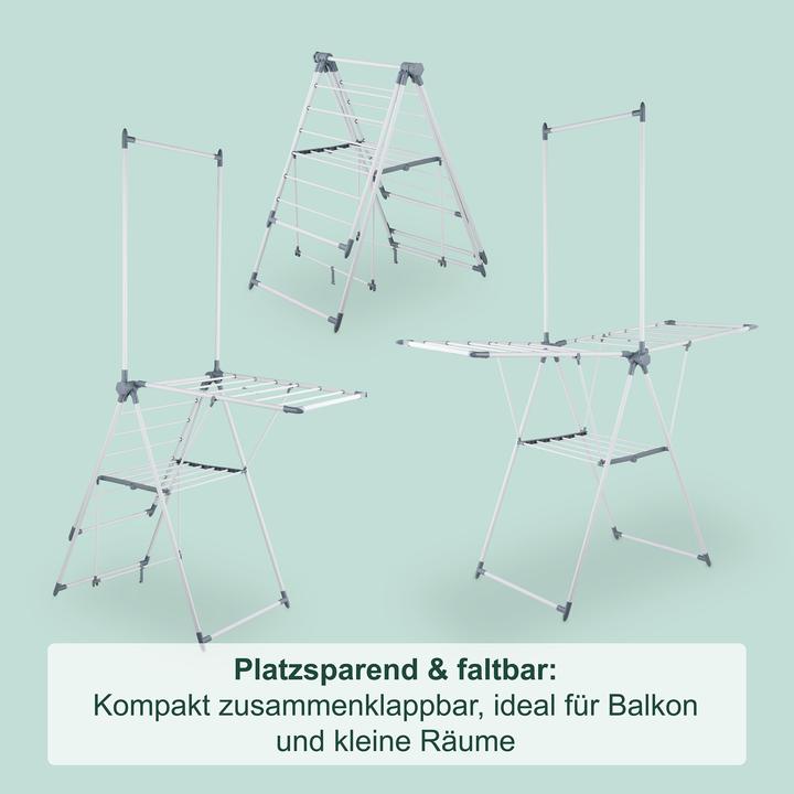 Produktbild Relaxdays Flügelwäscheständer 170cm (15 m)