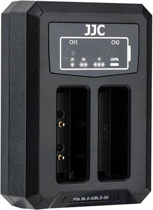 Image du produit JJC Olympus DCH BLS5 Chargeur de batterie double USB (voor Olympus BLS 1/BLS 5/BLS 50) (Chargeur de batterie d'appareil photo)